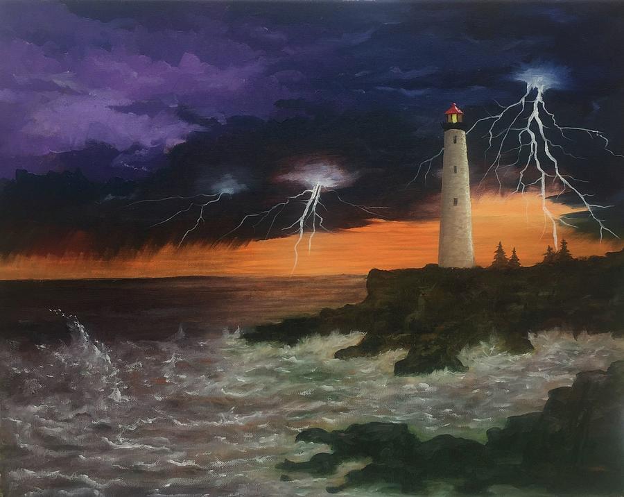Storm on the Horizon Painting by Alex Izatt