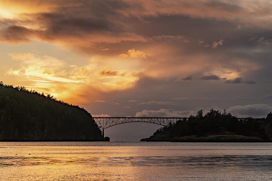 Storm over Deception Pass Photograph by Gary Skiff