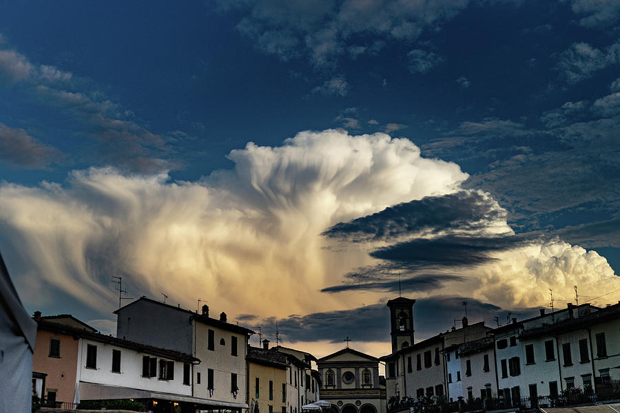 Storm over Greve in Chianti Photograph by Marian Tagliarino