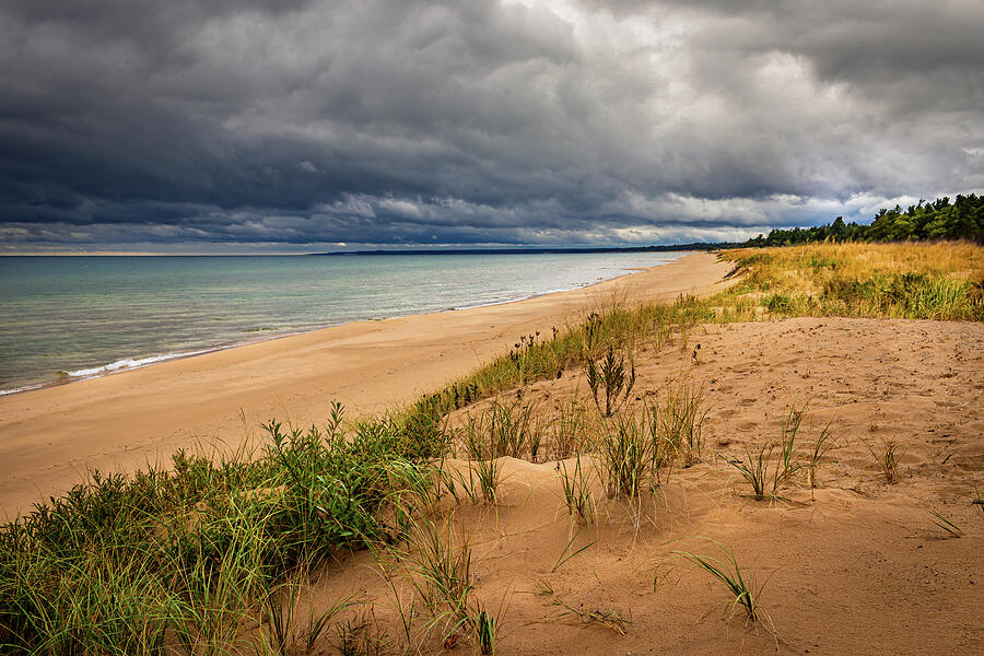 Edge of the Storm - Michigan Upper Peninsula Coastline Photograph by Brigitte Blanchette Thompson Edge of the Storm - Michigan Upper Peninsula Coastline Photograph by Brigitte Blanchette Thompson