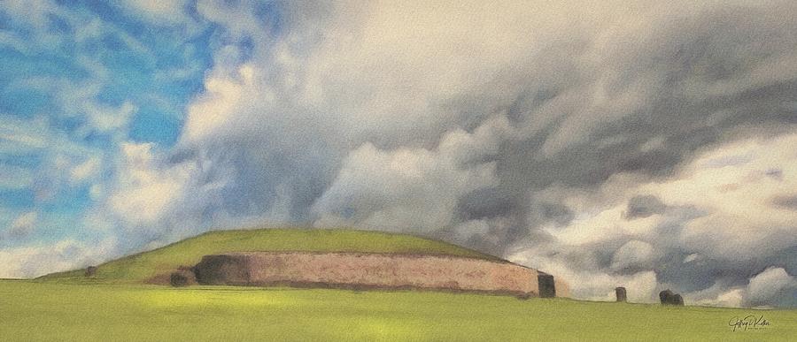 Storm Over Newgrange Painting by Jeffrey Kolker