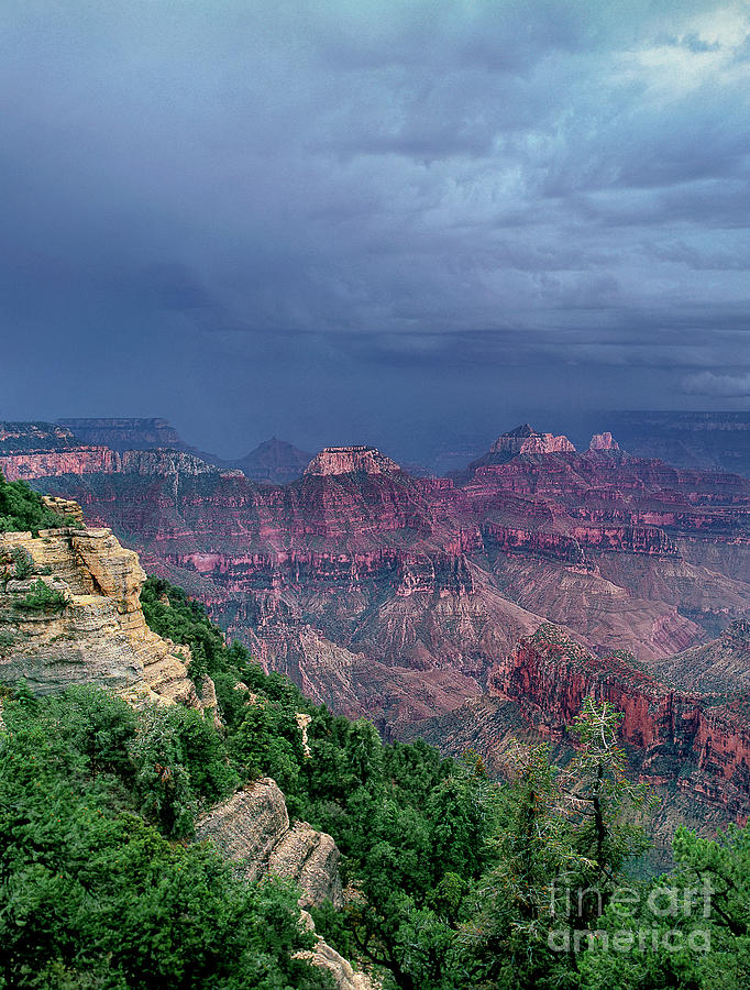  Storm Over North Rim Grand Canyon National Park Arizona Photograph by Dave Welling