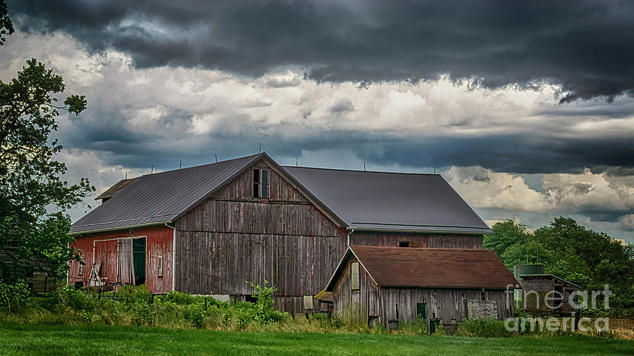 Storm Over Ohio Barn Photograph
