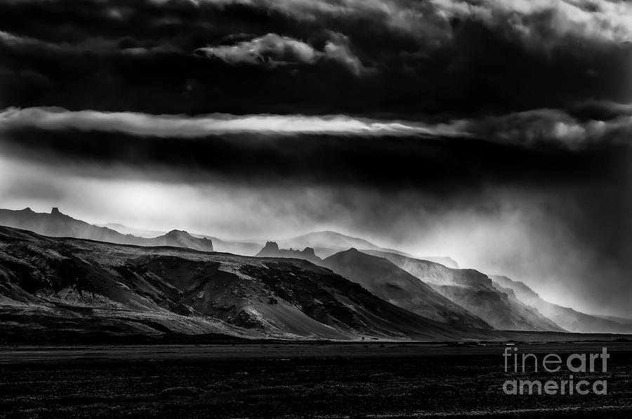 Storm Over Oraefajokull Iceland Photograph by M G Whittingham