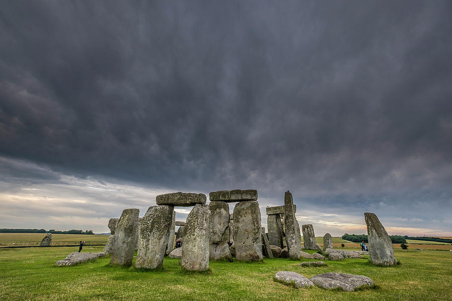storm over Stonehenge Photograph by David L Moore