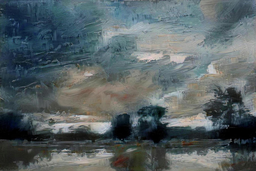 Storm over Thailand abstract landscape Digital Art by Jeremy Holton