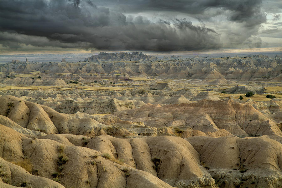 Storm Over The Badlands Photograph by Steve Lucas