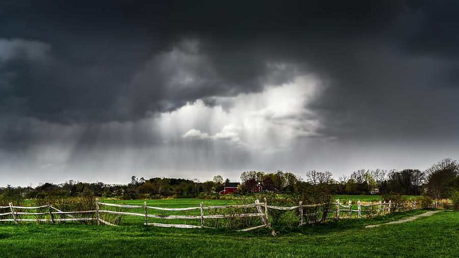 Storm Over The Farm Photograph by Michael Hubley