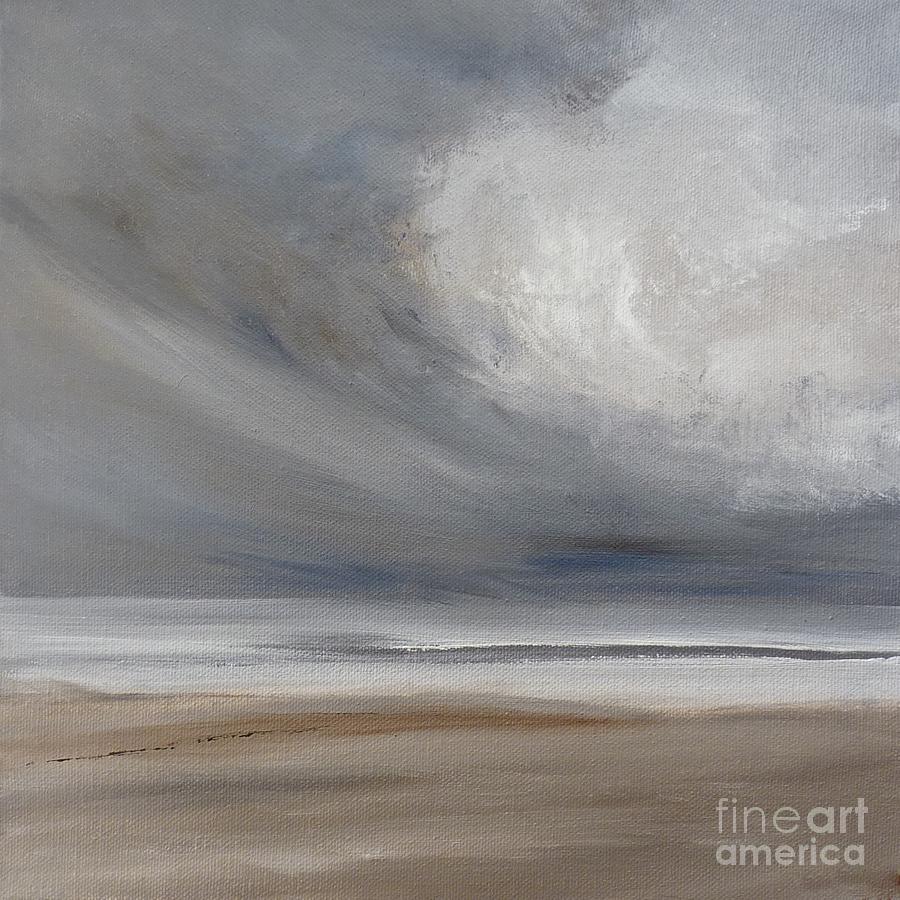 Storm Over The Sea. Painting by Hazel Millington