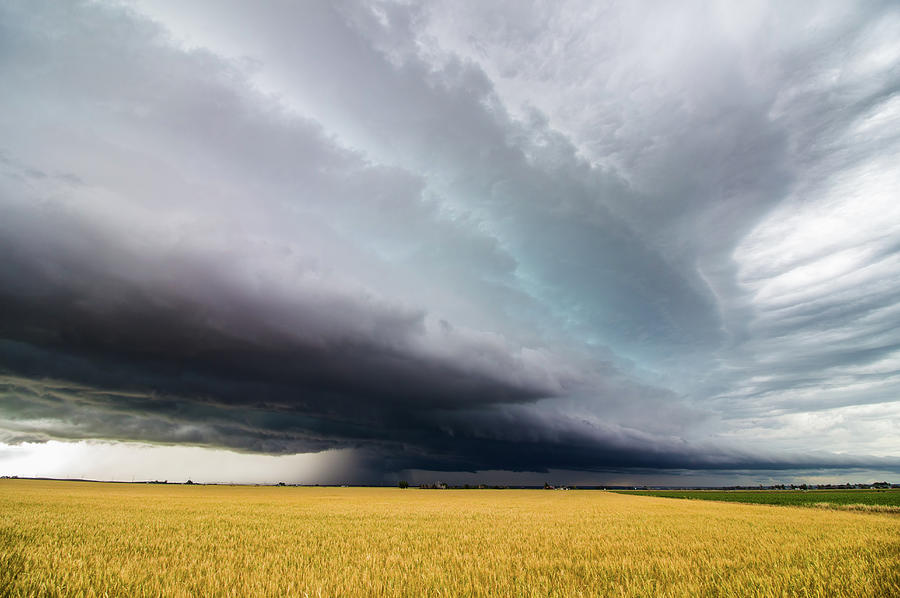 Storm over Wheat Field Photograph by Dan Ross - Fine Art America