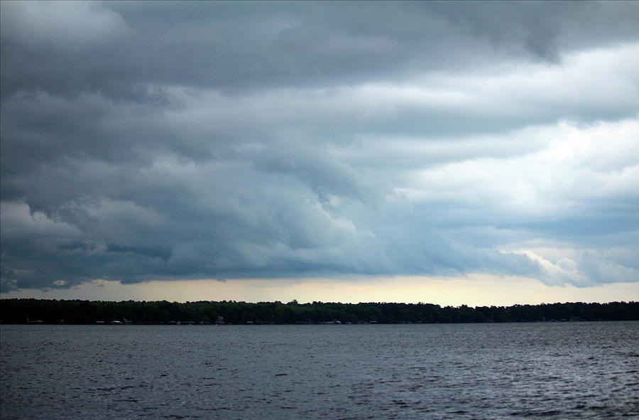 Storm Rolling In Over Lake Photograph by Cynthia Guinn