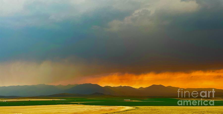 Storm Sunset Photograph by Jennifer Lake