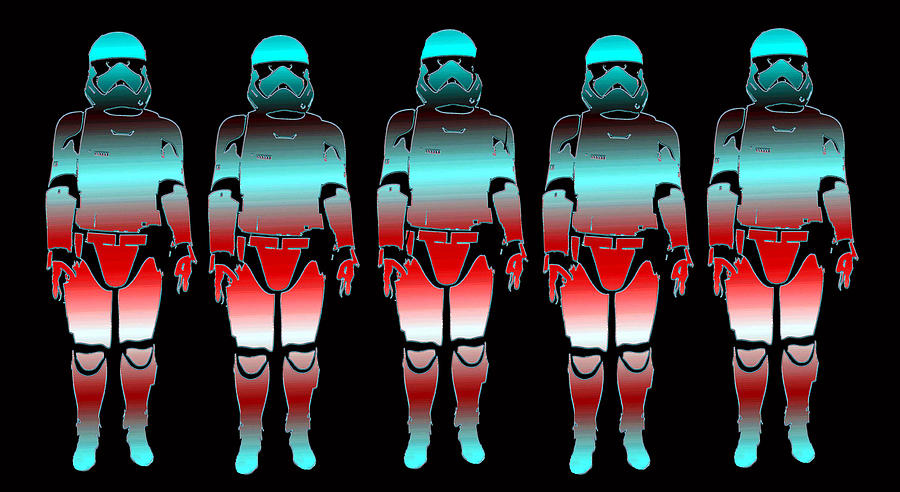 Storm troopers modern art Digital Art by David Lee Thompson