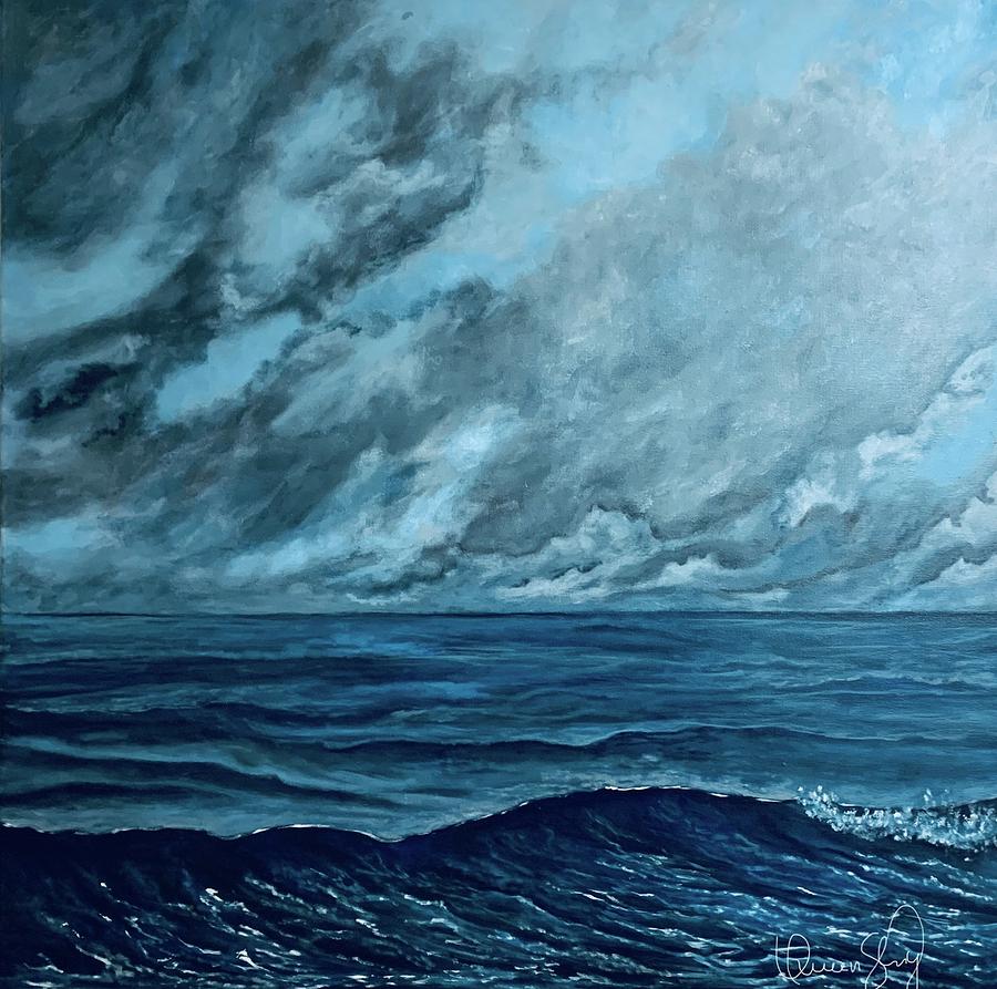 Storm Warning Painting by Queen Gardner