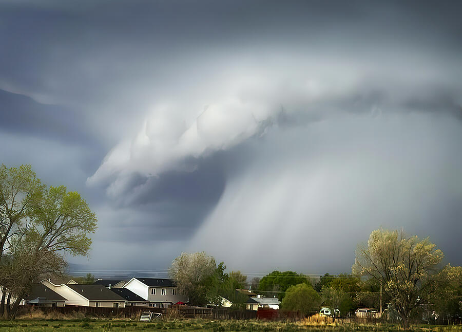 Storm Cloud Wave at Grand Junction, Colorado Photograph by John A Rodriguez Storm Cloud Wave at Grand Junction, Colorado Photograph by John A Rodriguez