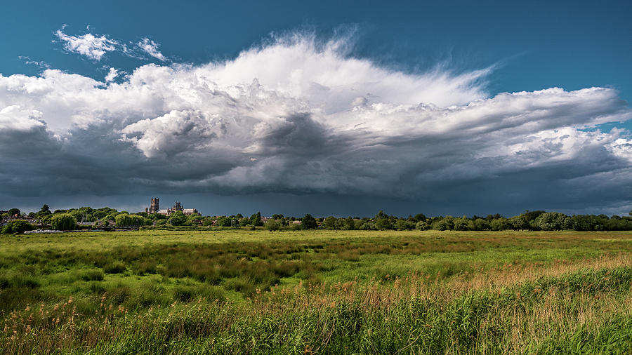 Stormcloud over Ely Photograph by James Billings