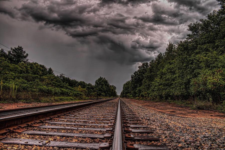 Storming Down The Tracks Photograph by Dale Kauzlaric
