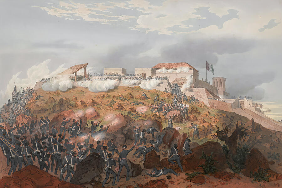 Storming of Chapultepec Pillow's Attack in the Mexican American War ...