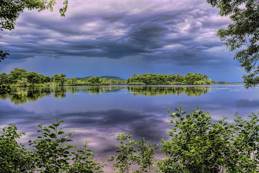 Storming Through The Trees On Lake Wausau Photograph