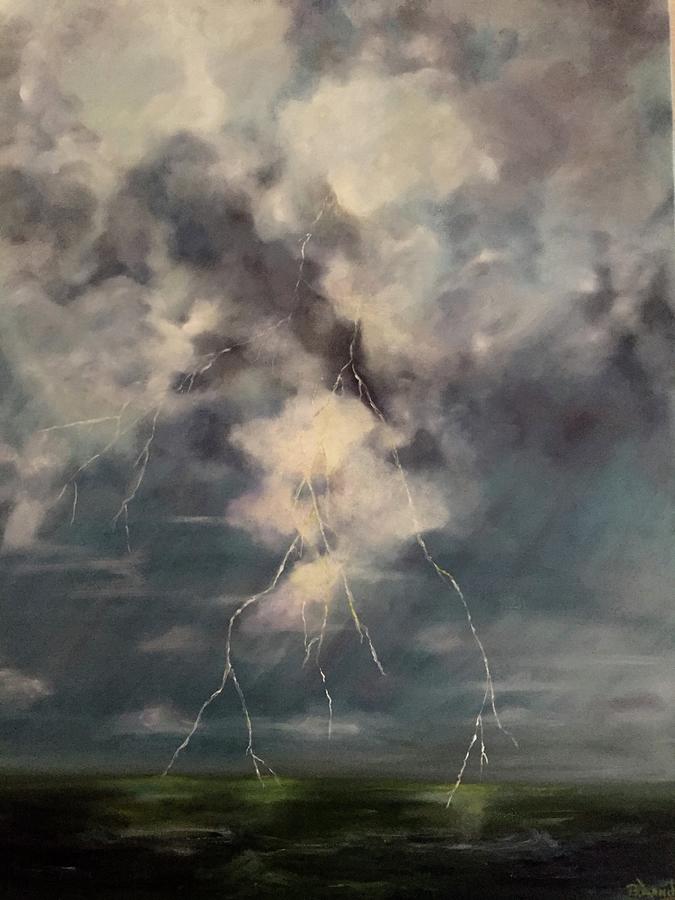 Storms Coming Painting by Barbara Landry