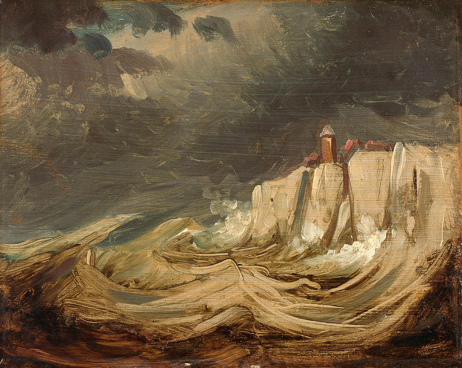 Storms on the Coast Painting by Johannes Tavenraat