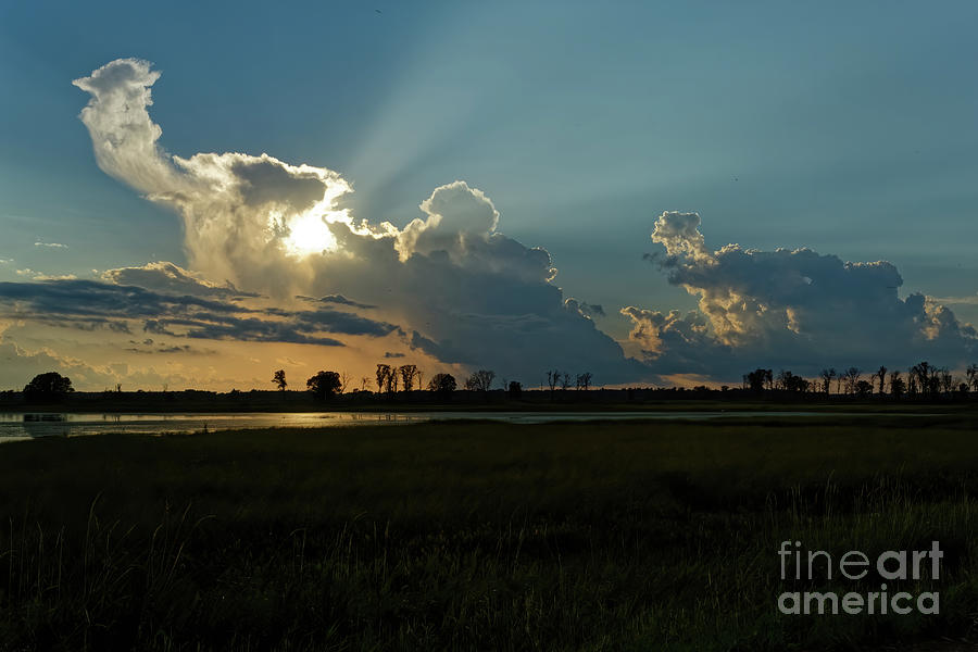 Storms over Crex Meadows at Sunset Photograph by Natural Focal Point Photography