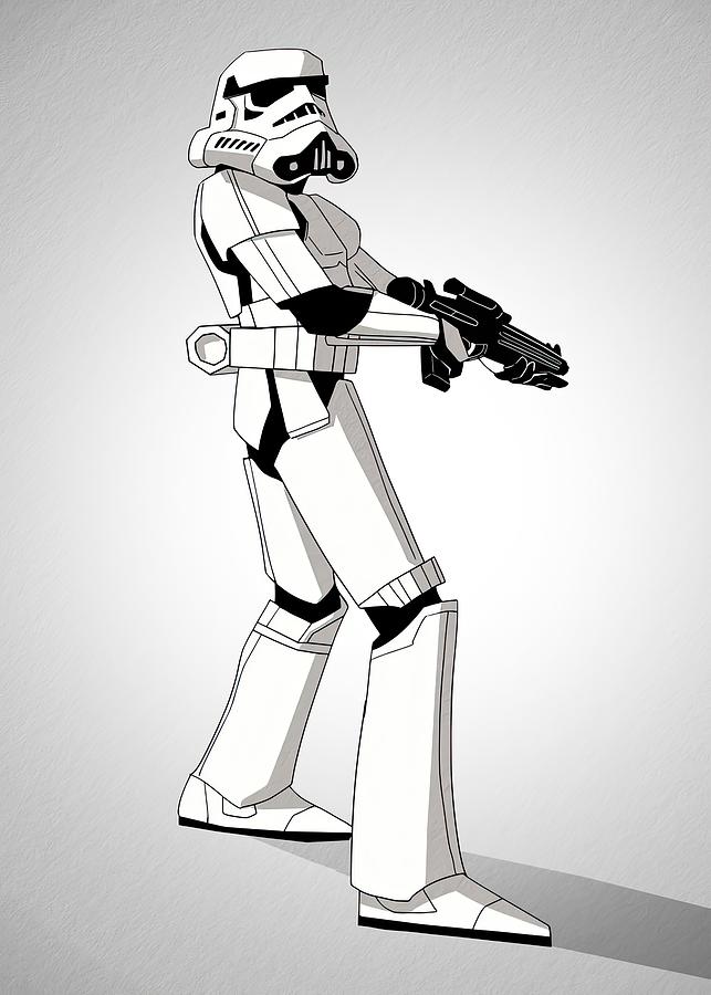 Stormtrooper attacks Digital Art by Star Wars Unique - Fine Art America