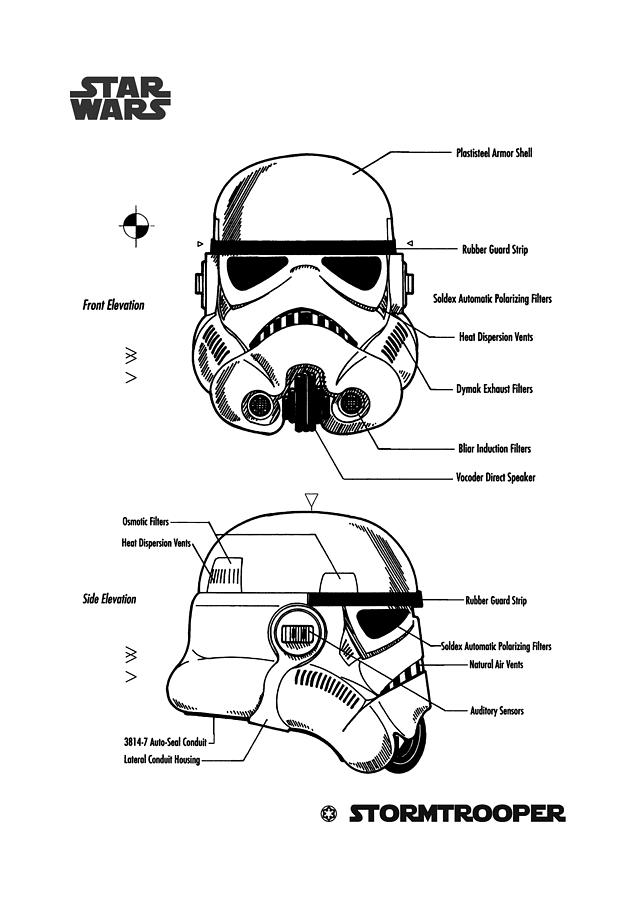 STORMTROOPER helmet Digital Art by Dennson Creative - Fine Art America