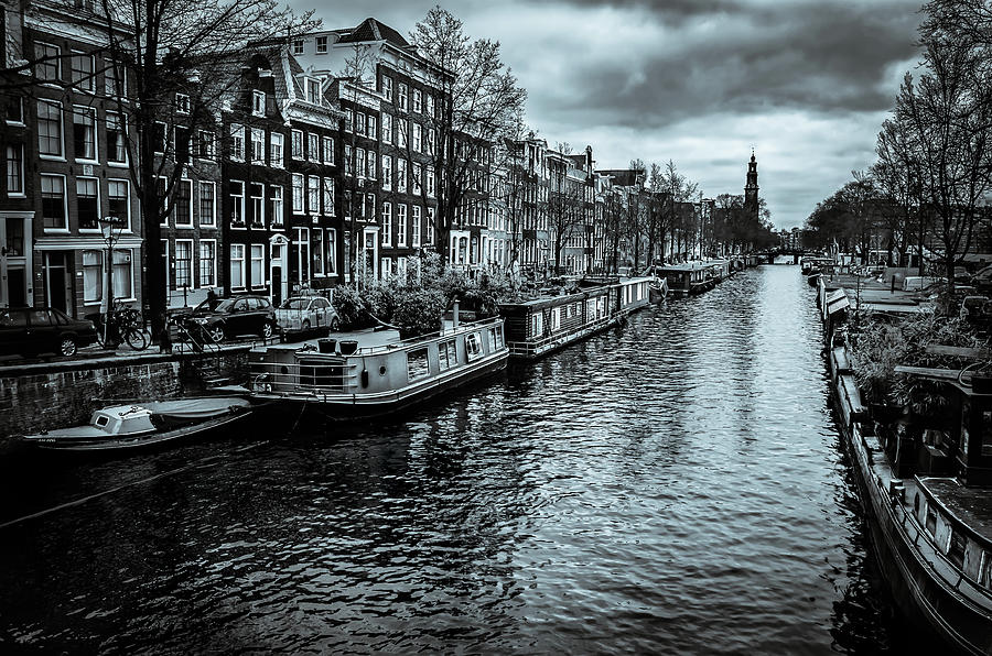 Stormy Amsterdam Photograph by Linda Villers