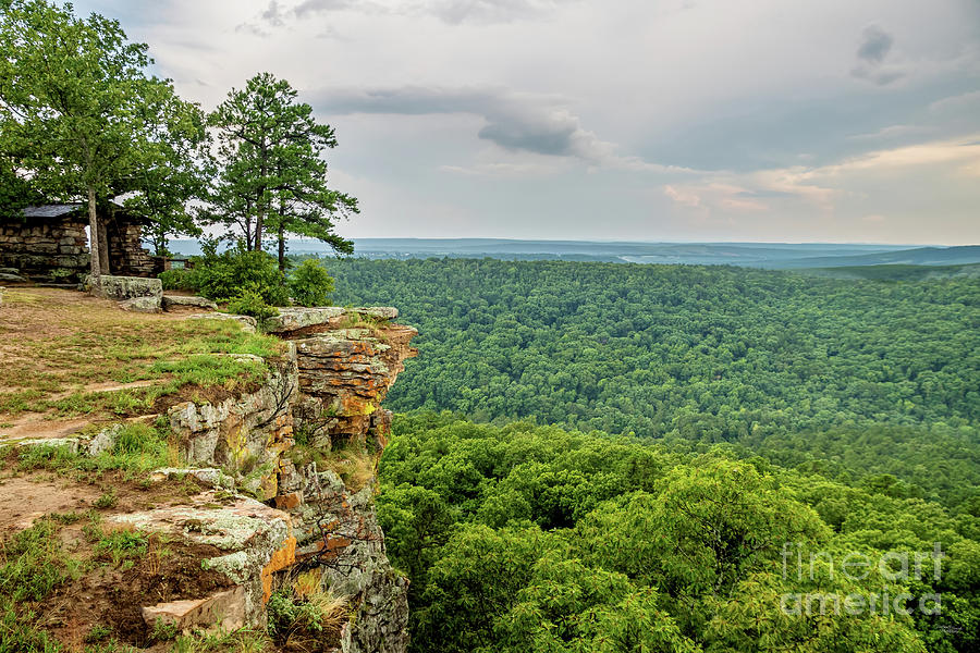 Stormy at Petit Jean CCC Overlook Photograph by Jennifer White - Fine ...