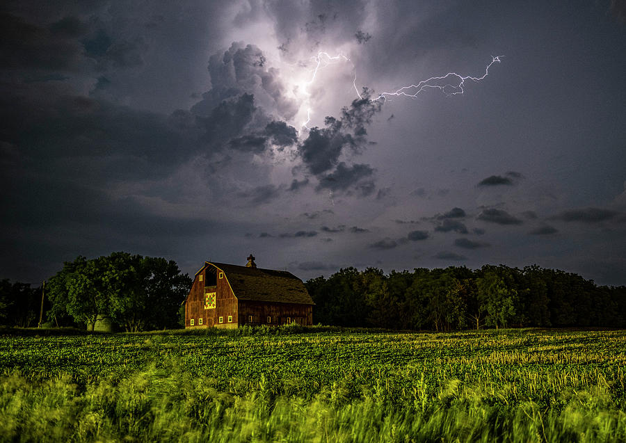 Stormy Barn Photograph by Marcus Hustedde