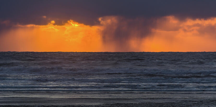 Stormy Beach Sunset Photograph By Marv Vandehey - Fine Art America