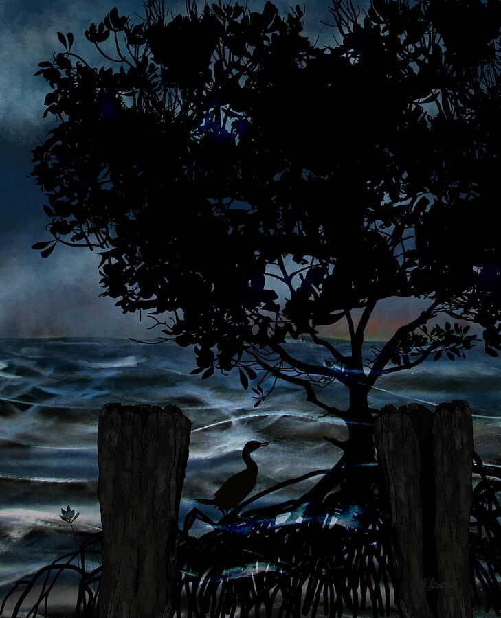 Stormy Beach The Break Of Dawn Painting by Joan Stratton Stormy Beach The Break Of Dawn Painting by Joan Stratton