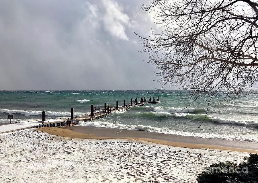 Stormy Day at  Lake Tahoe Photograph by Manuelas Camera Obscura