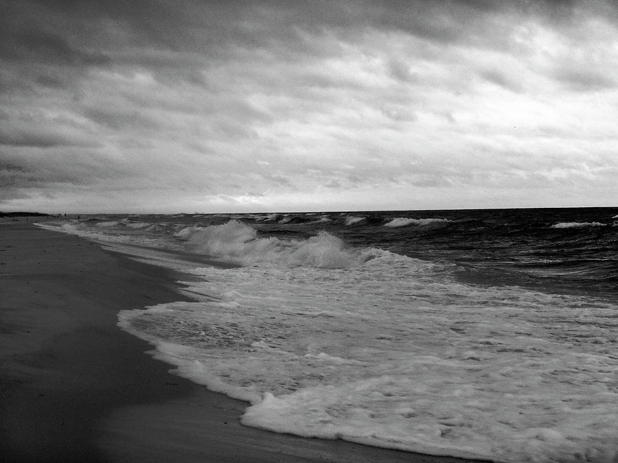 Stormy Day at the Beach Photograph by Marjorie Bull - Fine Art America