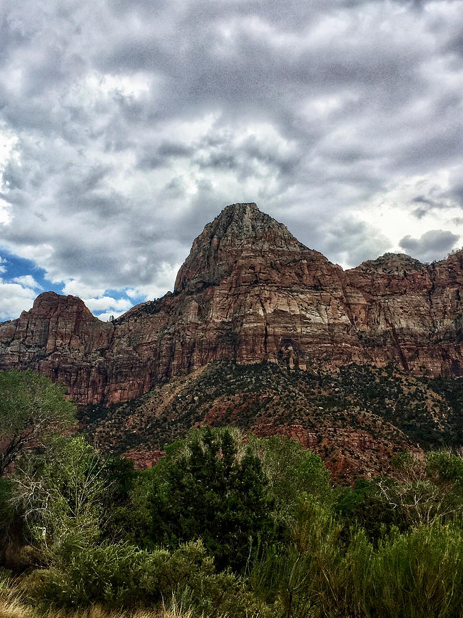 Zion National Park Photograph - Stormy Day at Zion by Dana Hardy