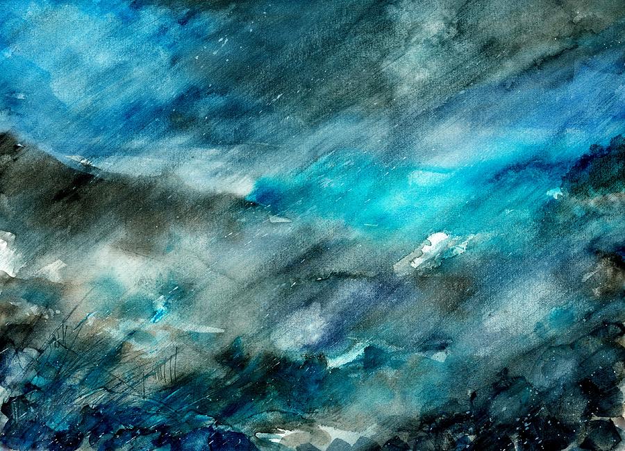 Stormy day. Painting by Nataliya Vetter