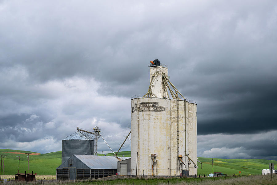 Stormy Grain Elevator Photograph by Paul Freidlund