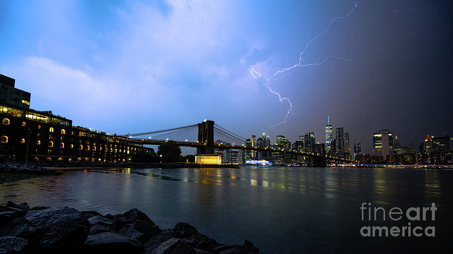 Stormy Night in New York City Photograph by Stef Ko