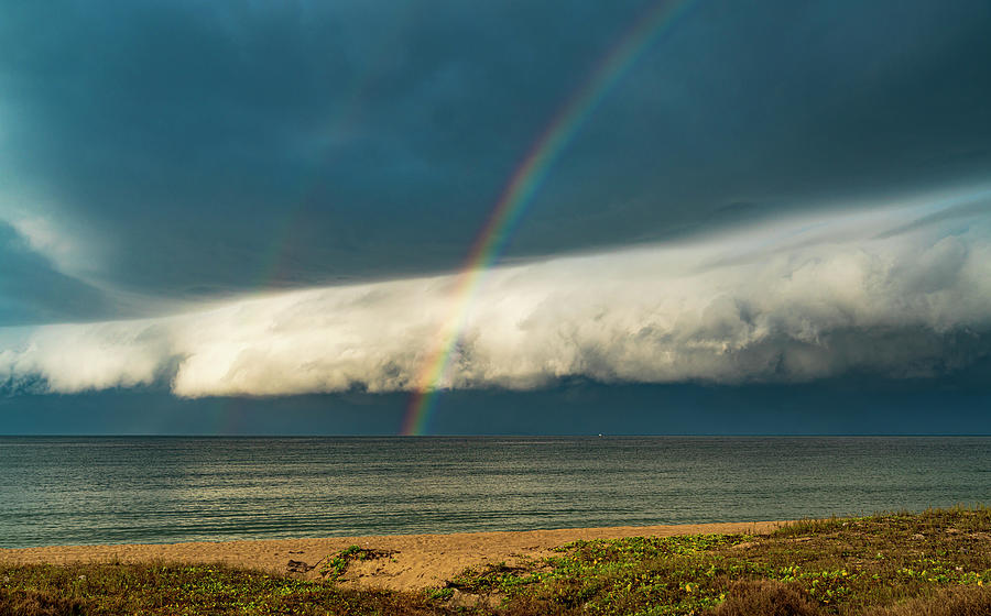 Stormy Rainbow Morning Photograph by Tommy Farnsworth