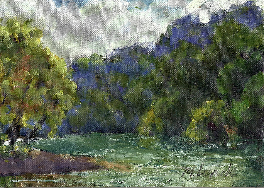 Stormy River Painting