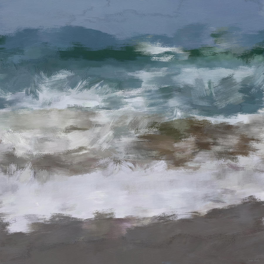Stormy Sea- Art by Linda Woods Painting by Linda Woods