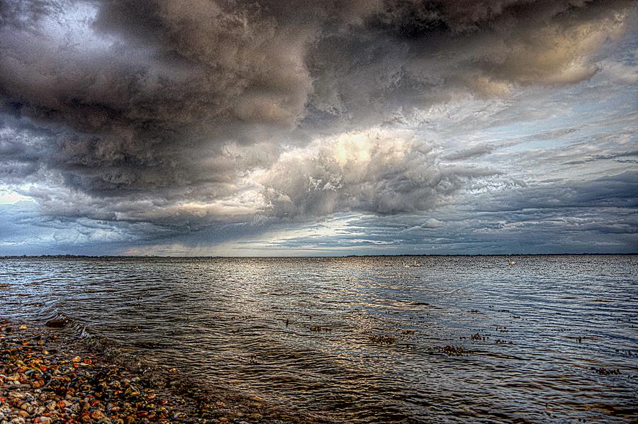 Stormy Skies on the North Sea Photograph by Karen McKenzie McAdoo