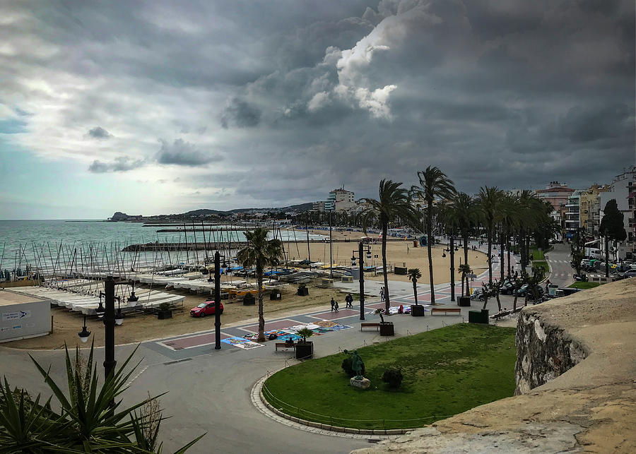 Stormy Skies over Sitges Photograph by Christine Ley