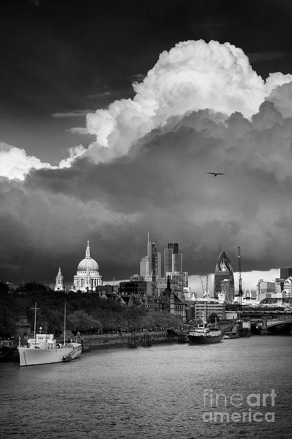 Stormy Skies Over The London Skyline Photograph By Justin Foulkes