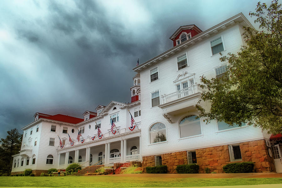 The Shining Photograph - Stormy Skies Over The Stanley Hotel by Gregory Ballos