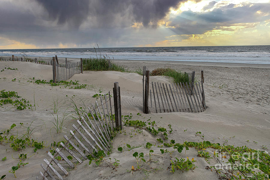 Stormy Sky over the Atlantic Ocean - Isle of Palms Photograph by Dale Powell