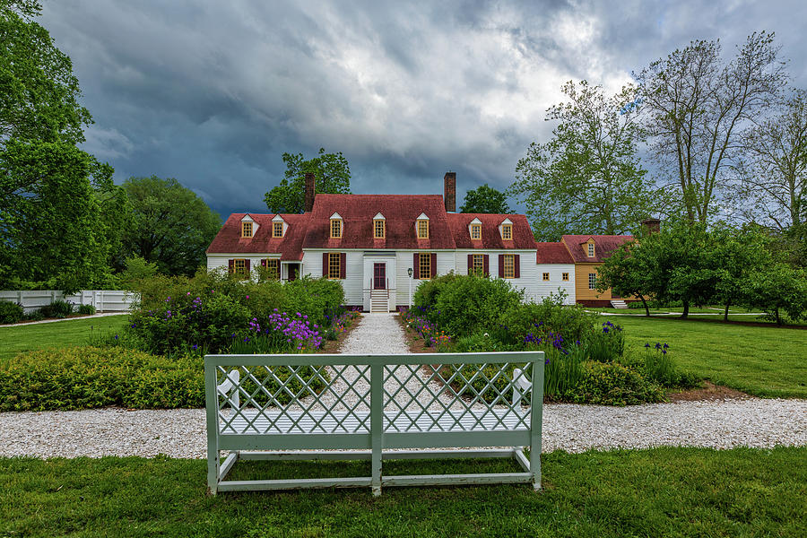 Stormy Spring Clouds at the Tucker House  Photograph by Rachel Morrison