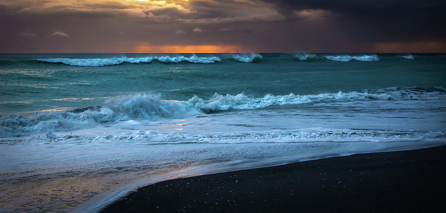Stormy Sunrise on the Atlantic Photograph by Rebecca Herranen