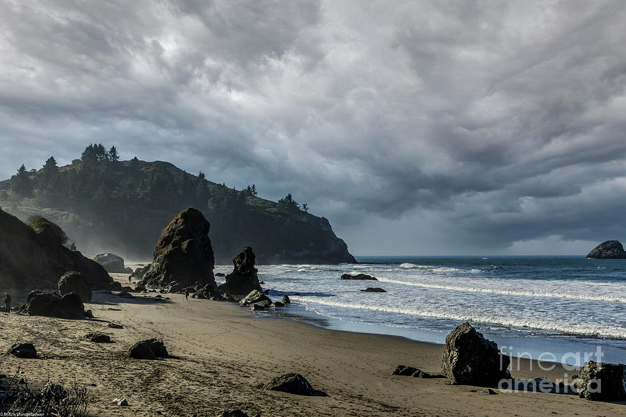Stormy Trinidad Beach Photograph by Mitch Shindelbower